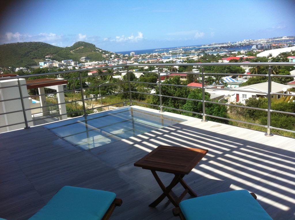 for long term rental, studio apartment with ocean views, st. maarten