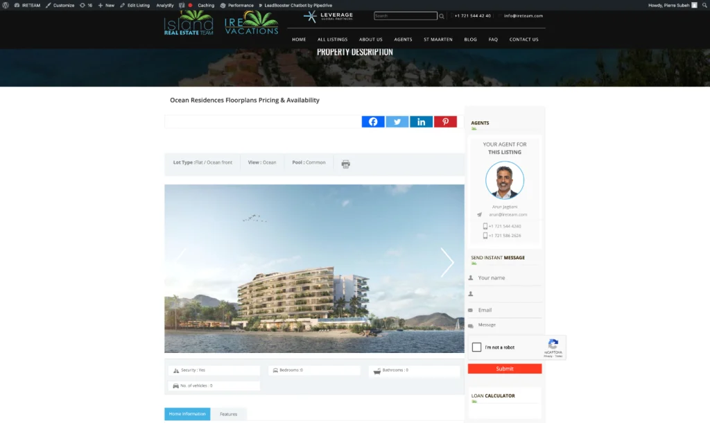 New St. Maarten Real Estate Listings — Ocean Residences, Mullet 14 & Restaurant in Cupecoy